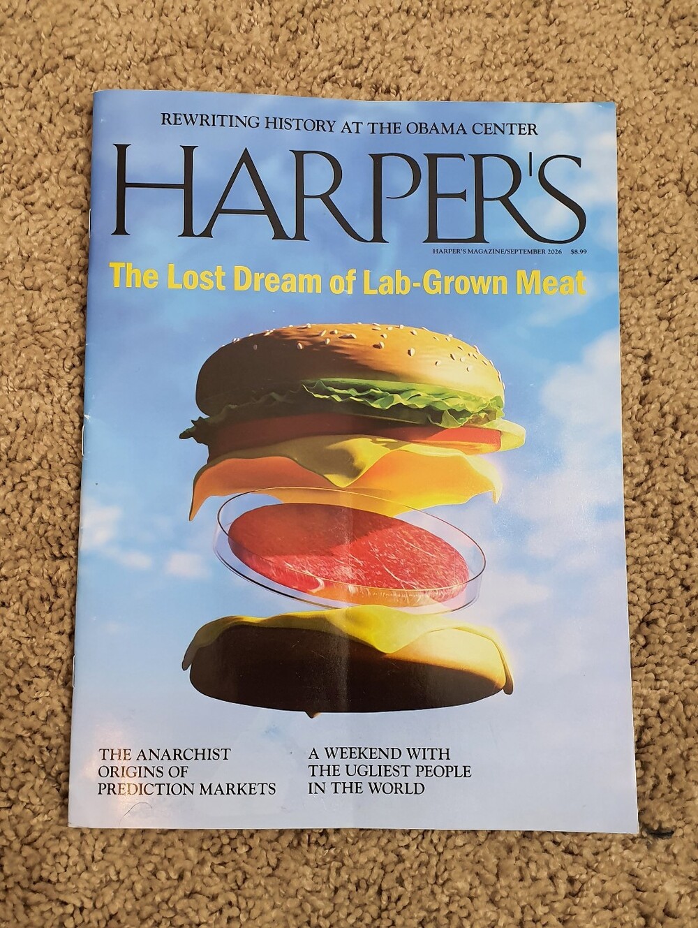 Harper's Magazine September 2026 Issue The Lost Dream of Lab-Grown Meat